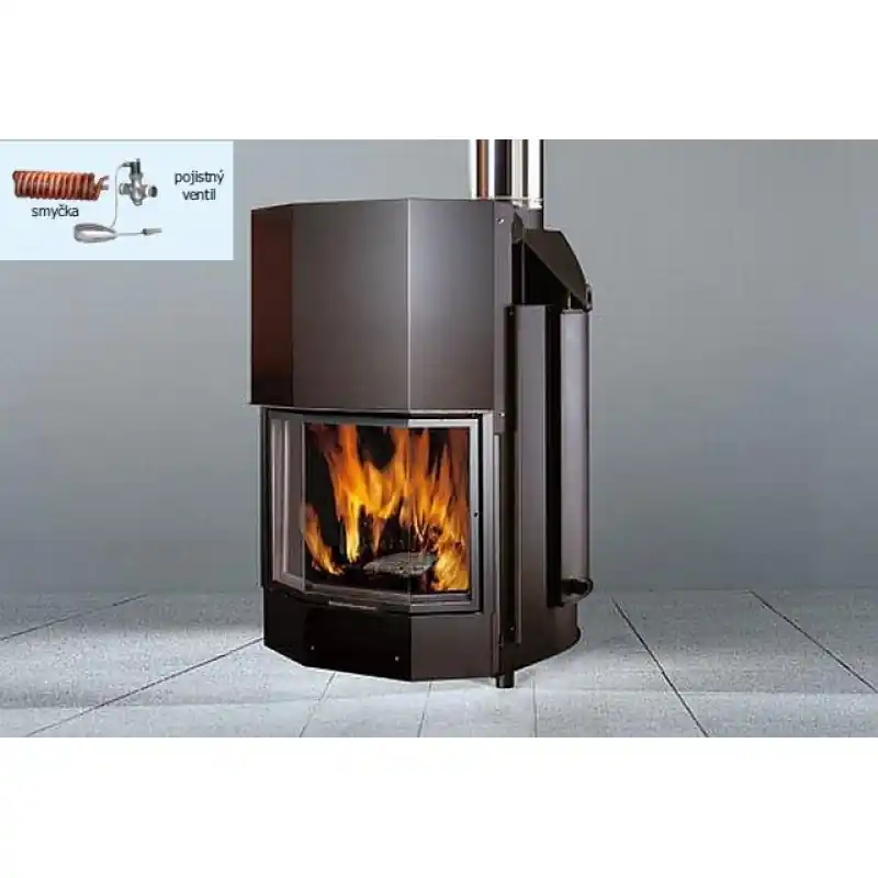 EDILKAMIN ACQUATONDO 29 prismatisch Kamineinsatz wasserführende 276350 Abverkauf
