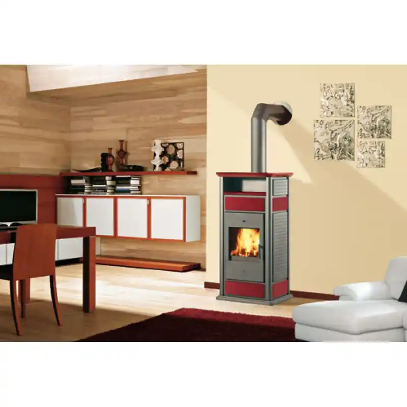 Top-Preis EDILKAMIN WARM Holzofen, Basis version, rot 293910