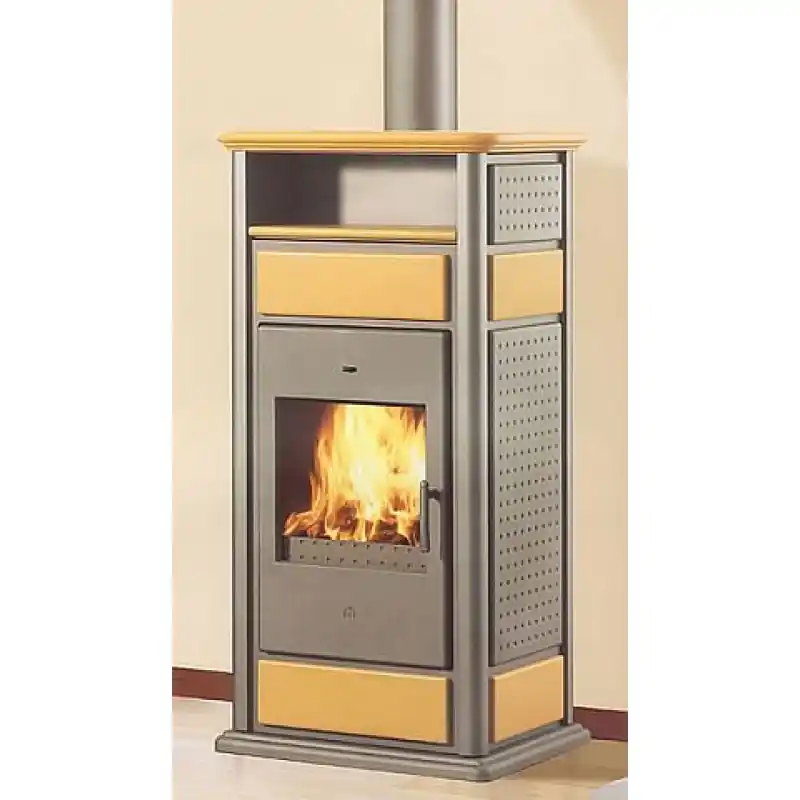 EDILKAMIN WARM Holzofen, Warmhalteplatte version, ambra 293900 Neu Im Sortiment