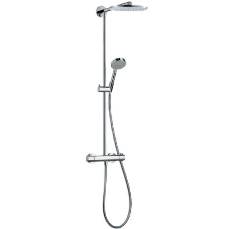 Top-Seller Hansgrohe RAINDANCE Showerpipe 180 mm Duscharm 460 mm EcoSmart DN15, Chrom 27165000
