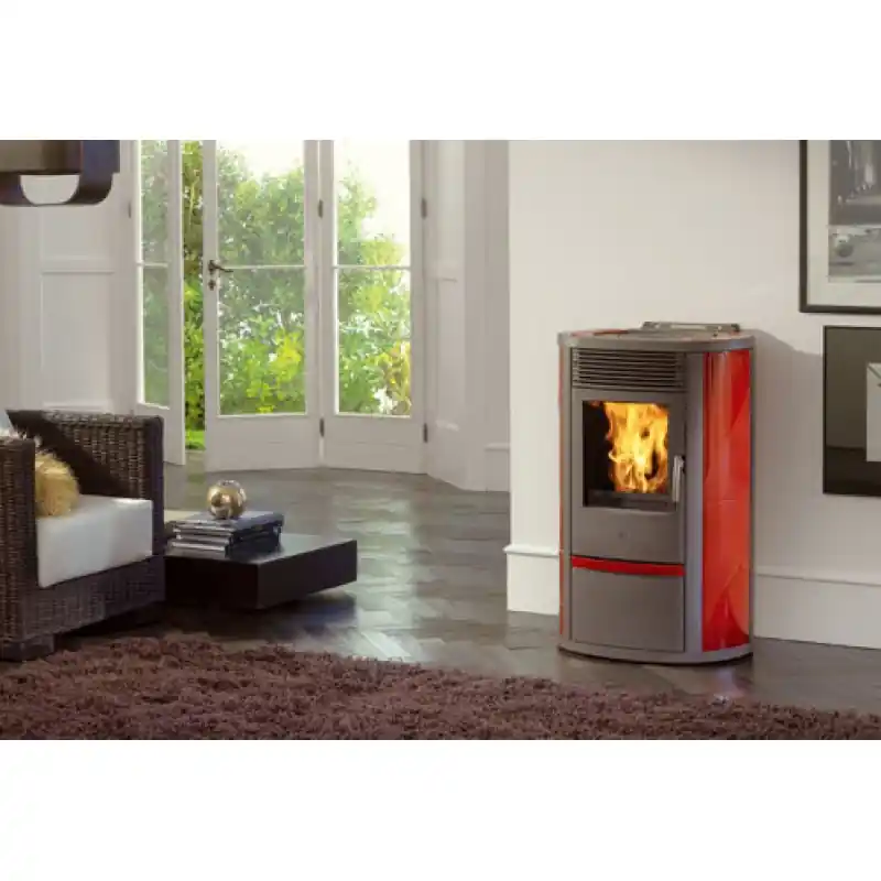 Aktuell EDILKAMIN LILIA Plus, Pelletsofen bordeaux 291600