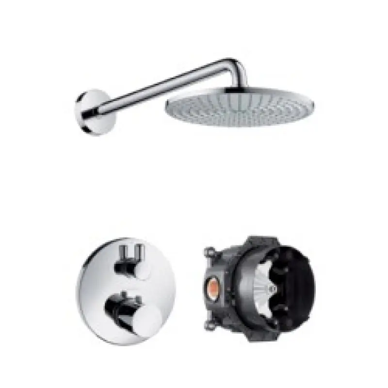 Preiswert Hansgrohe Raindance AIR Tellerkopfbrause mit Thermostat, Ab-/Umstellventil und iBox, DN 15