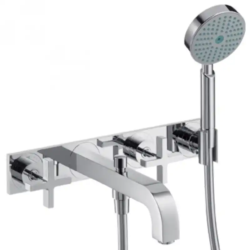 Hansgrohe Axor Citterio 3-Loch Wandarmatur mit Kreuzgriffen chrom 39441000 Geprüft