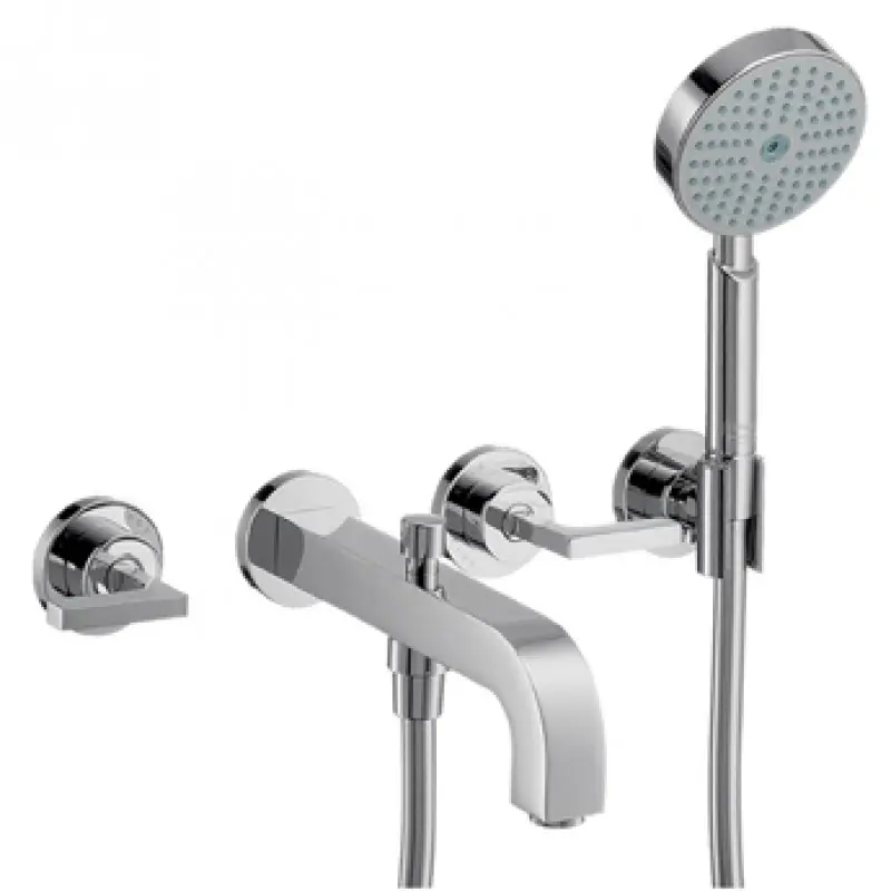 Neu Im Sortiment Hansgrohe Axor Citterio 3-Loch Wandarmatur mit Hebelgriffen 39448000