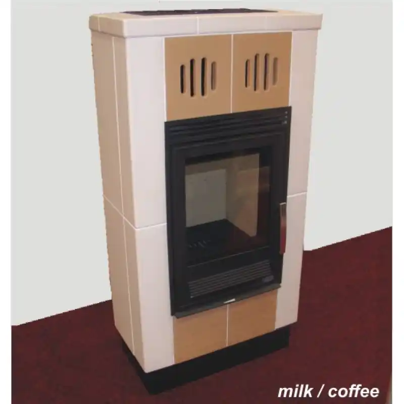 Sofort Bestellen ABX HISPANIE L, Kachelofen mit Gusseisen Einsatz, milk/coffee 3043MC