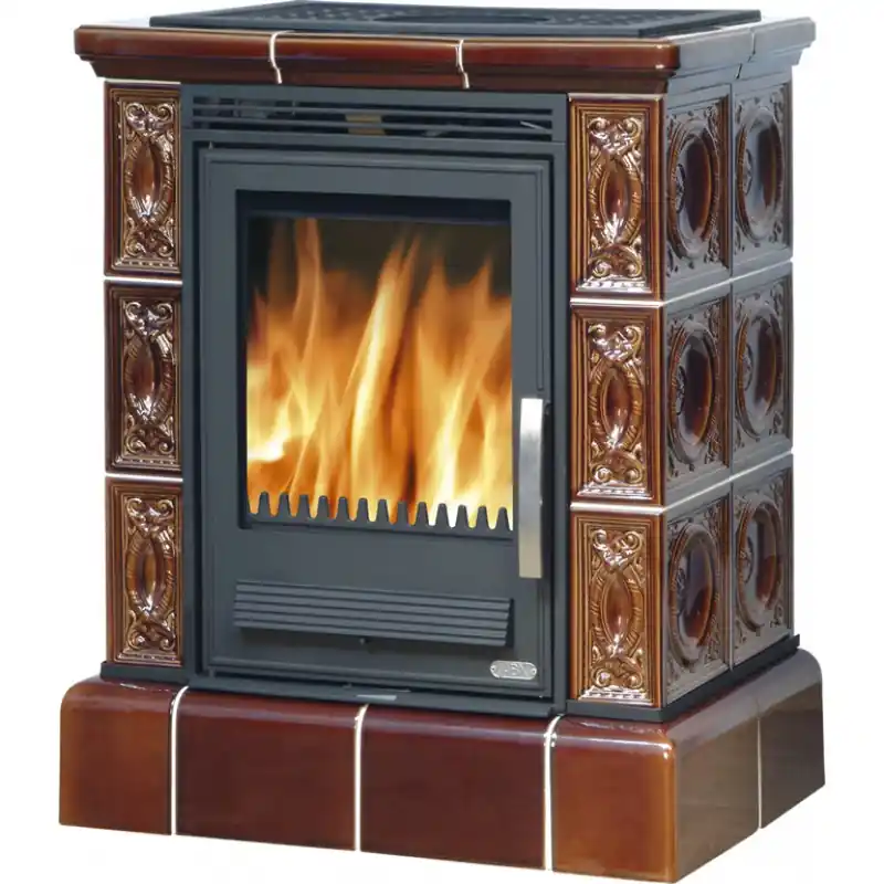 Angebot ABX Warmwasser-Kachelofen HELVETIA K 3017 Kachelsockel, braun
