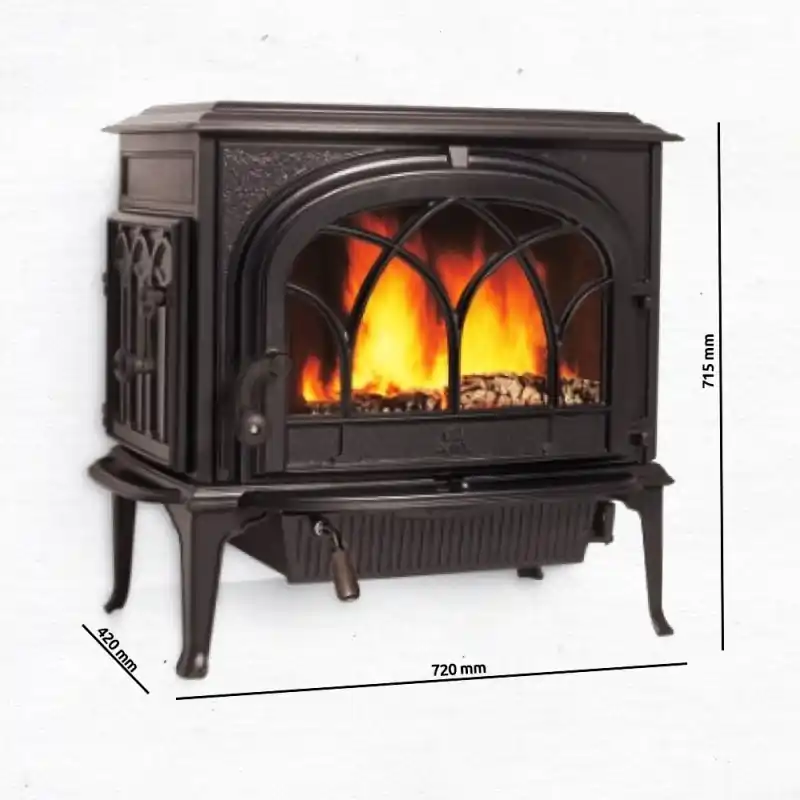 Echt Jotul F 500 CB Kaminofen, Schwarzer Lack 350420