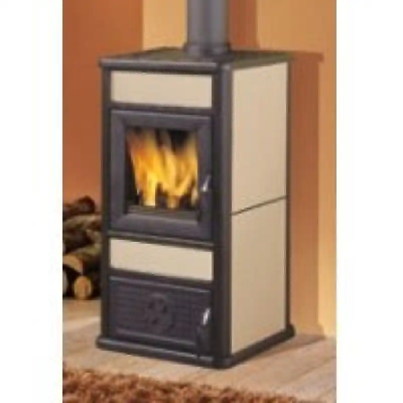 Preisknaller EDILKAMIN MISS Warmluft-Holzofen, Farbe Vanille 434630
