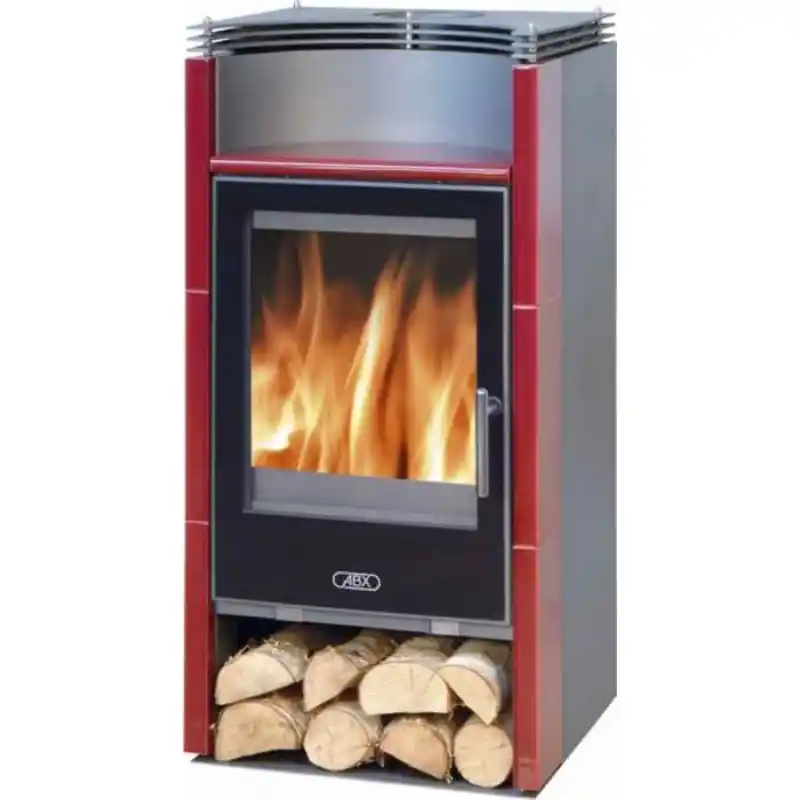 ABX SKAGEN exklusive, Holz-Kaminofen, bordeaux 4651-EXB Saisonangebot