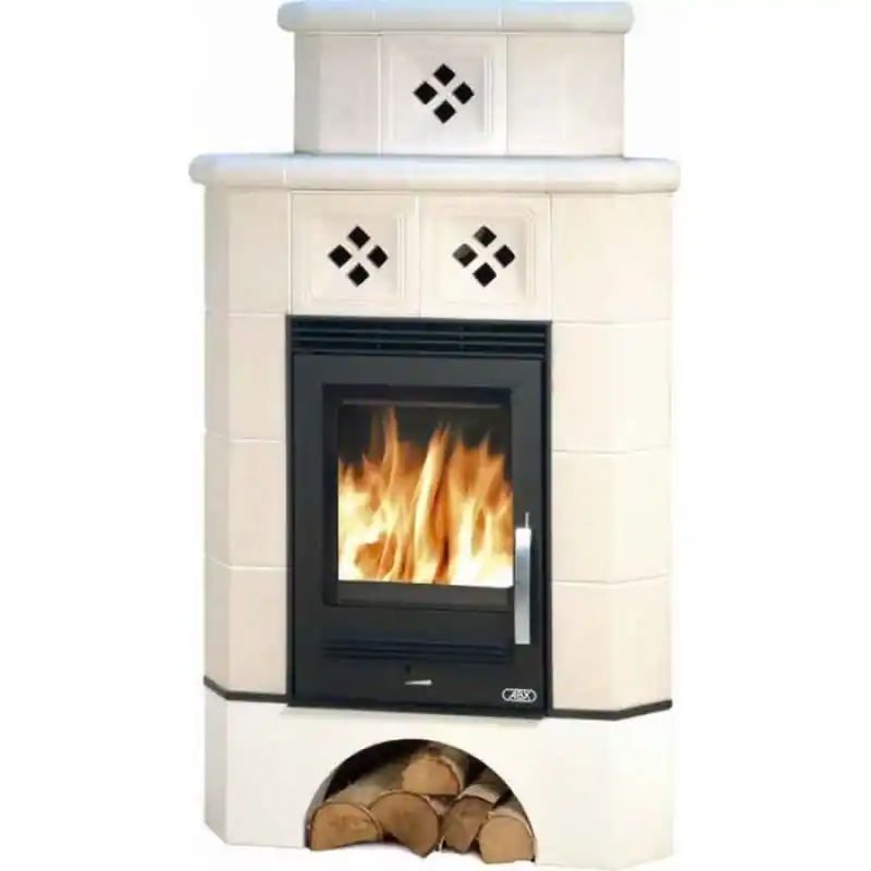ABX REGINA, Kachelofen mit Blecheinsatz, Ecke mit Aufbau,ahorn 4635-7A Angebot