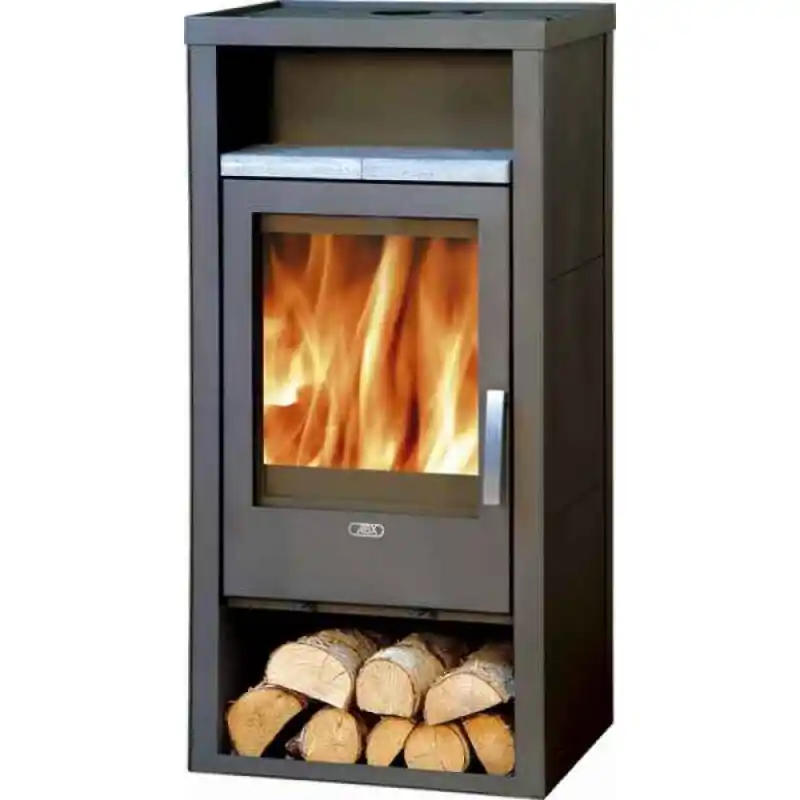 Rabatt ABX MALMÖ Holz-Kaminofen, schwarz+Öfchen Speckstein 4664-6C