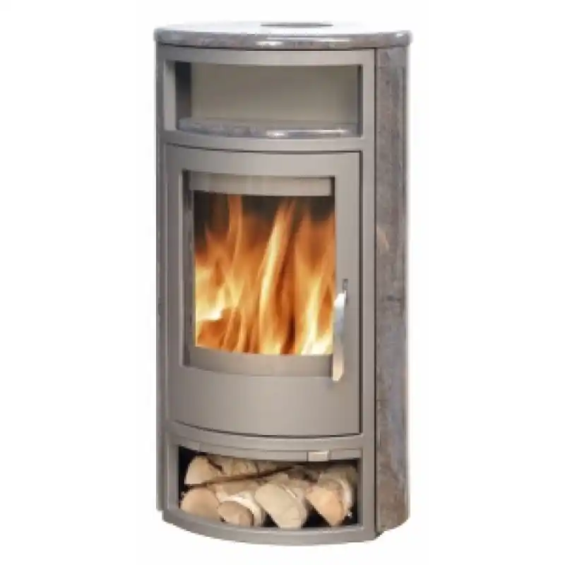 Meistverkauft ABX POLAR 4654-4-II Holz-Kaminofen, graues Blech+Granit paradiso 4654-4ZP