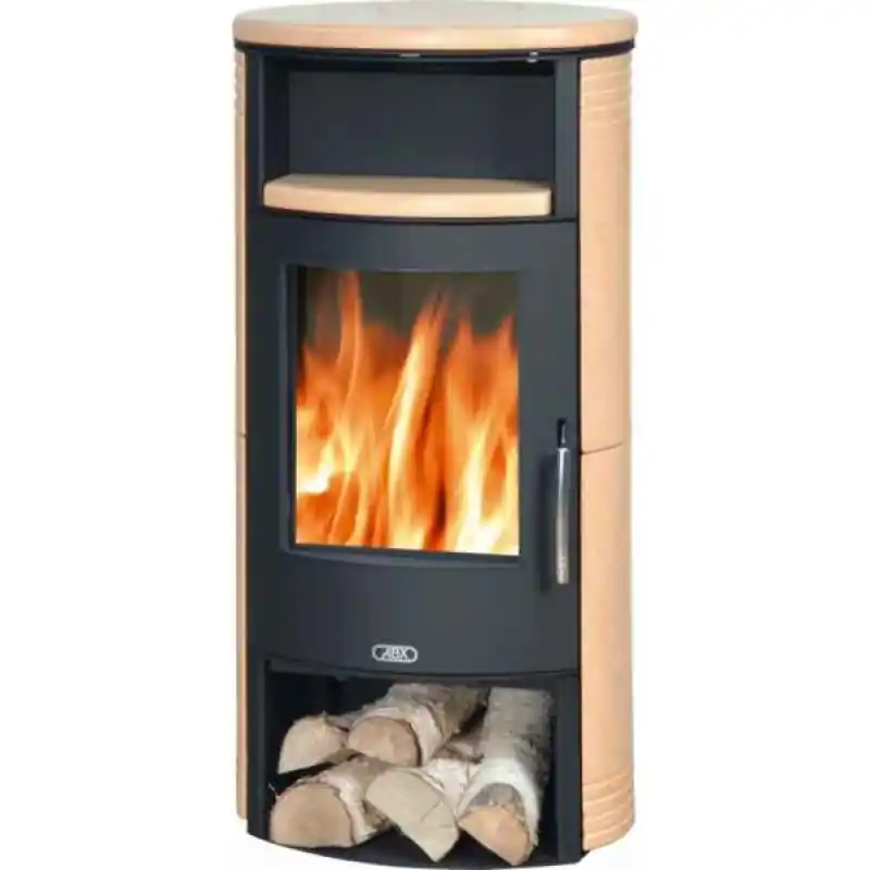 Jetzt Kaufen ABX ISLAND Holz-Kaminofen, schwarz+california/gold 4672-5KG
