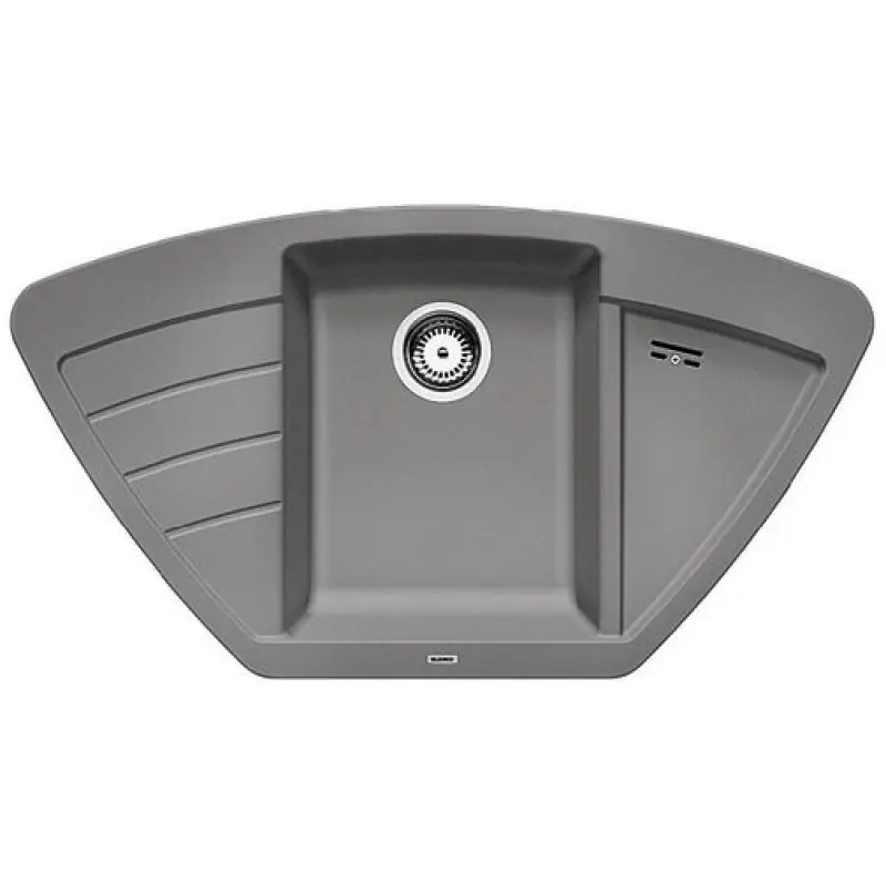 Geprüft BLANCO Zia 9 E Küchenspüle alumetallic 514757