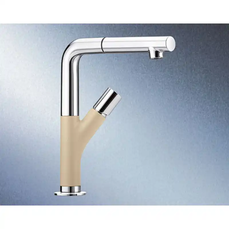 Sonderangebot BLANCO YOVIS-S mit Schlauchbrause champagne/chrom 518297