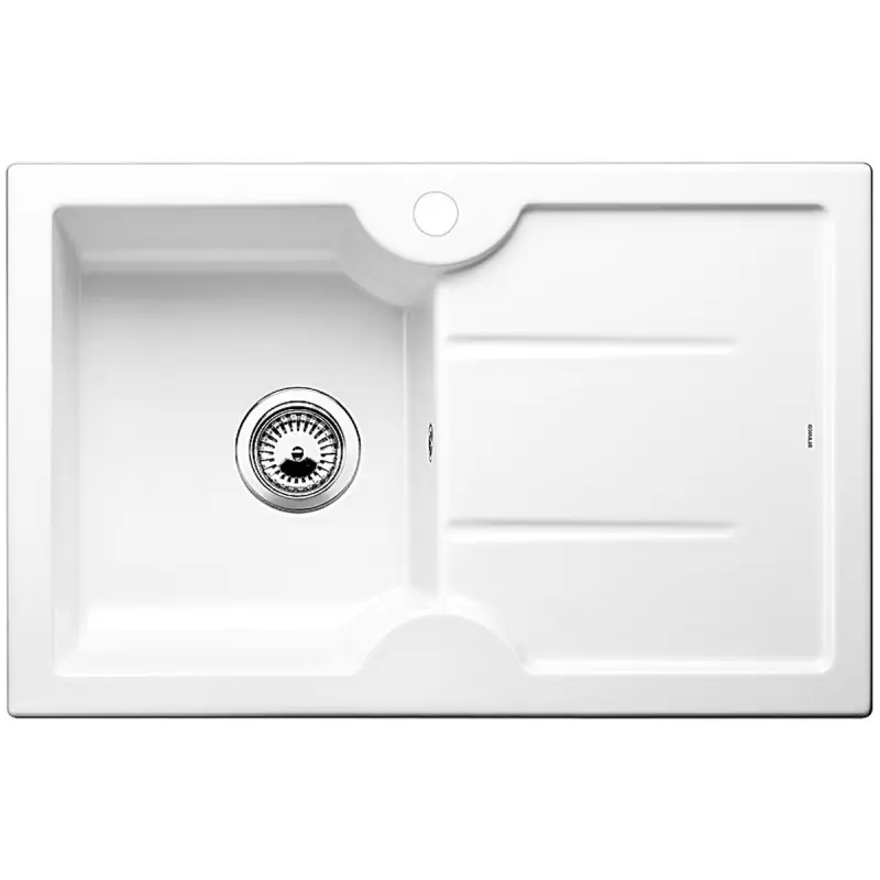 Preisknaller BLANCO Idessa 45 S Spüle Kristallweiss ohne exzenter, links 514497