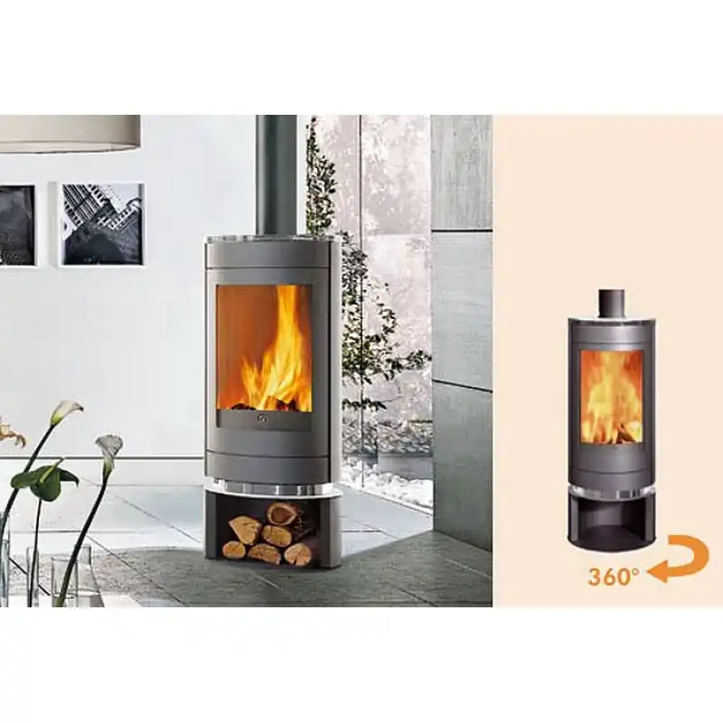 EDILKAMIN ROLLER Holz-Kaminofen, luftführend, 620150 Super-Preis