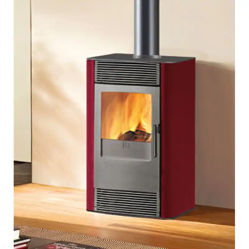 EDILKAMIN DISCO Holz-Kaminofen, luftführend, bordeaux, 641790 Top-Seller