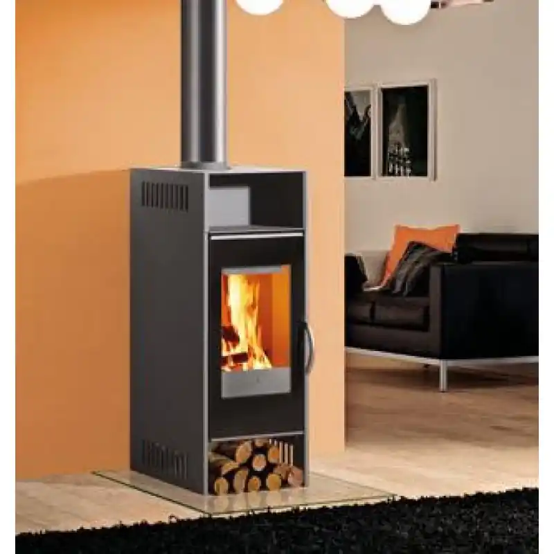 EDILKAMIN SOUND Holz-Kaminofen, grau 657500 Abverkauf
