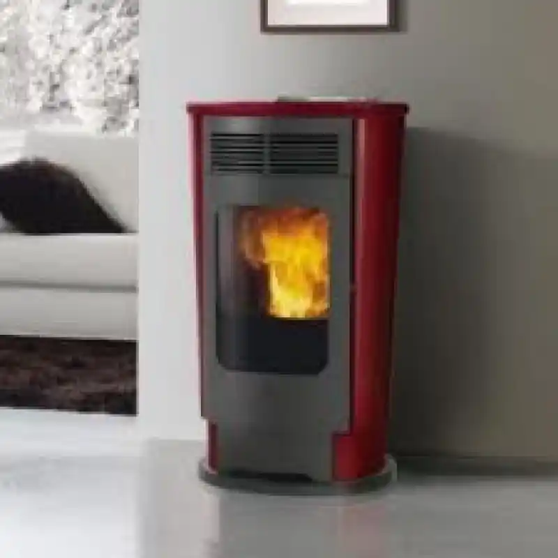Edilkamin Logo Pelletofen bordeaux 678860 Preisreduziert