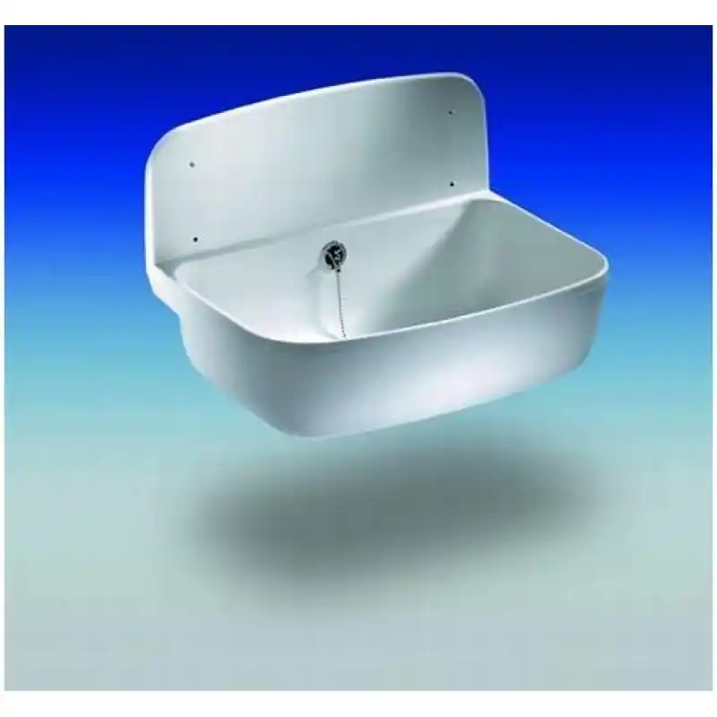Mega-Angebot Abusanitair Wandausgussbecken mit Überlauf 495x345 mm, 13,5 l weiss, 6000101