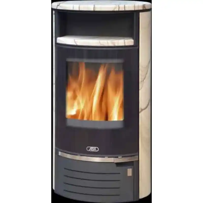 Letzte Chance ABX ATLANTIK 7 Kaminofen, schwarz+Sandstein