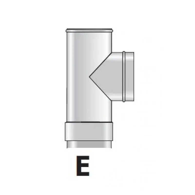 Saisonangebot T-Stück 80 rostfrei ETF90/80