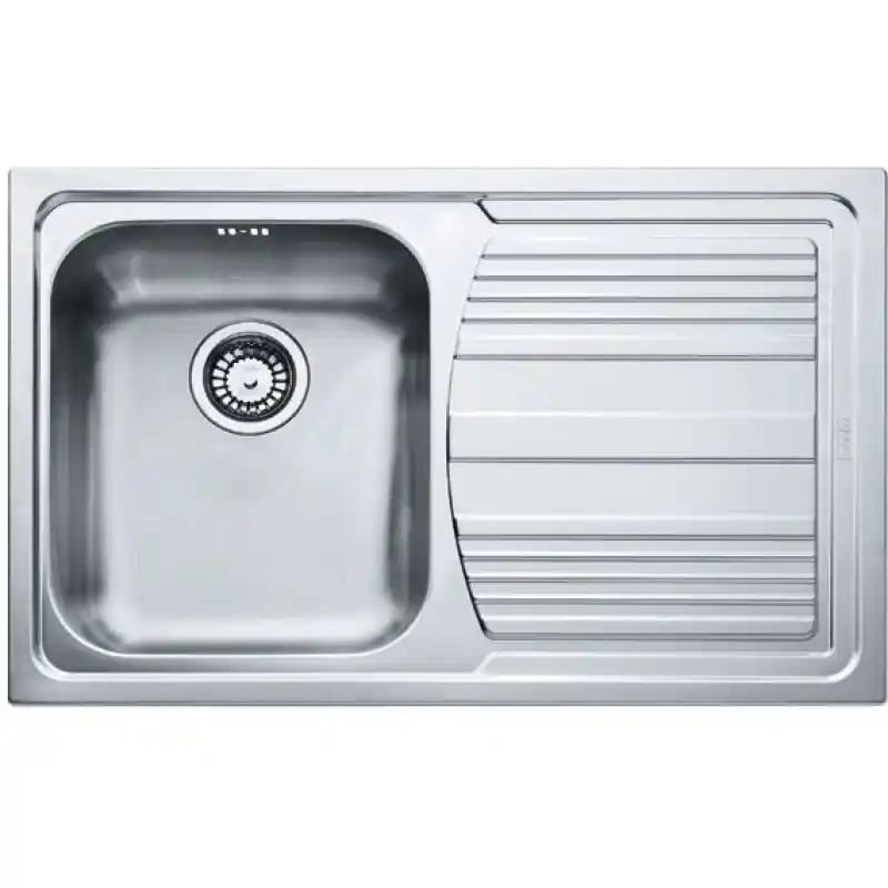 Versand Am Gleichen Tag Franke Logica LLL 611/2, 790x500 mm, Küchenspüle, Edelstahl Leinenstruktur 101.0120.183