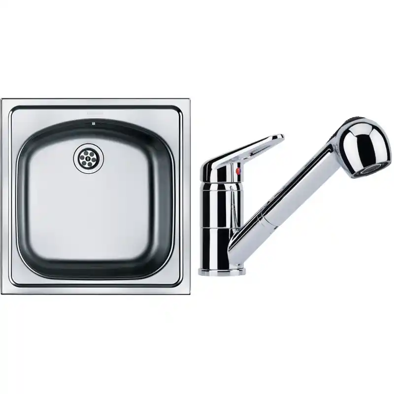 Franke SET N4 Edelstahlspüle ETN 610 + Küchenarmatur FC 9547.031 Top-Preis
