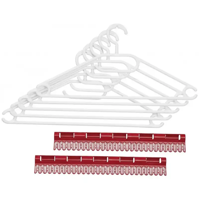 LEIFHEIT Zubehör-Set Pegasus - 2 Kleinteilehalter und 5 Kleiderbügel 81535 Angebot