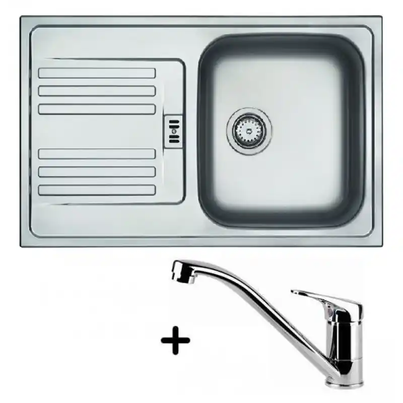 Begrenztes Angebot Franke SET N35 Edelstahlspüle EFN 614-78 + Küchenarmatur FB 250