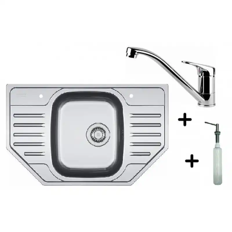 Franke SET N38 Edelstahlspüle PXN 612 E + Küchenarmatur FB 250 + Spülmittelspender Preis Gesenkt