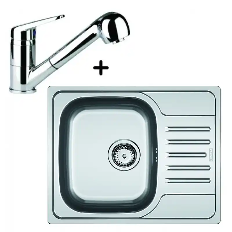 Franke SET N26 Edelstahlspüle PXN 611-60 + Küchenarmatur FC 9547.031 Kracherpreis