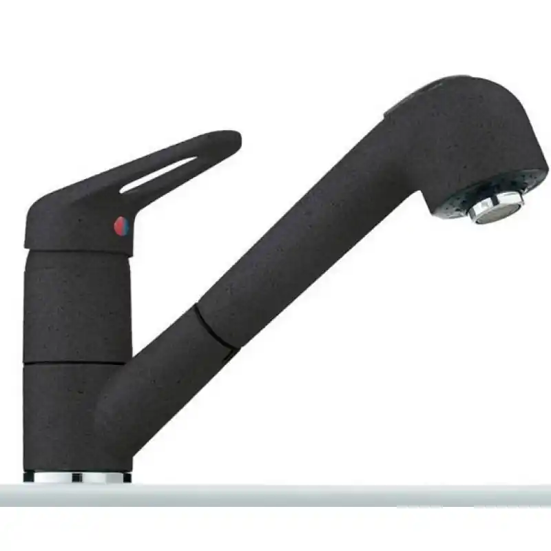 Bestpreis Franke Armatur 740 Zugauslauf Graphit, mit Schlauchbrause, Hochdruck , 115.0030.728
