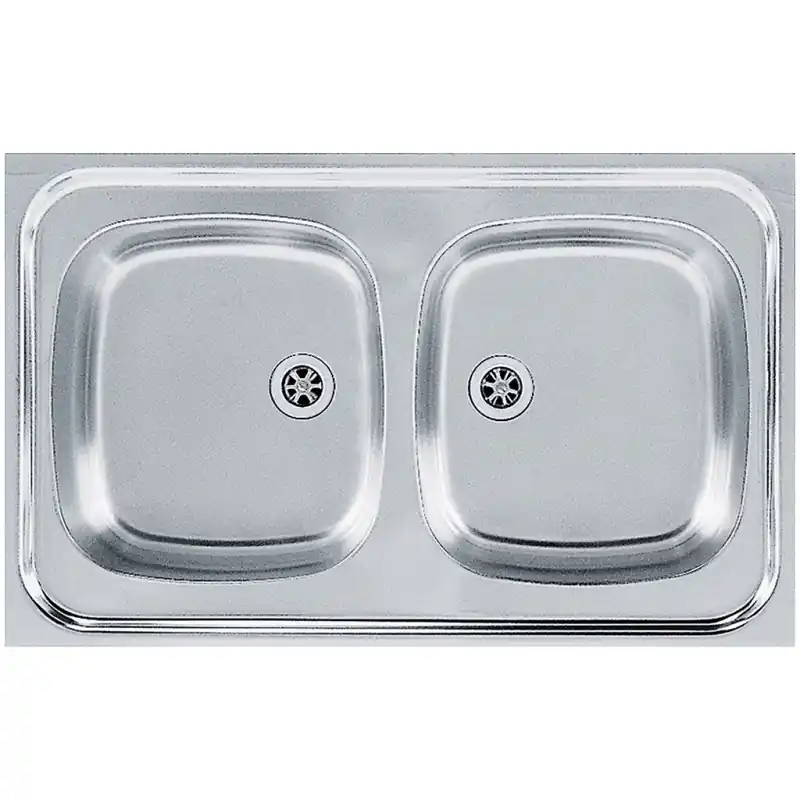 Begrenztes Angebot Franke Sara SXN 720 T ECO, 800x500 mm, Doppelte Küchenspüle Edelstahl, 103.0205.573