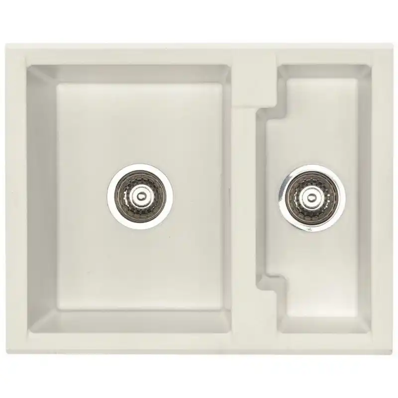Zertifiziert ALVEUS Cubo 20 Algranitspüle, 620 x 500 mm, cream 1088545