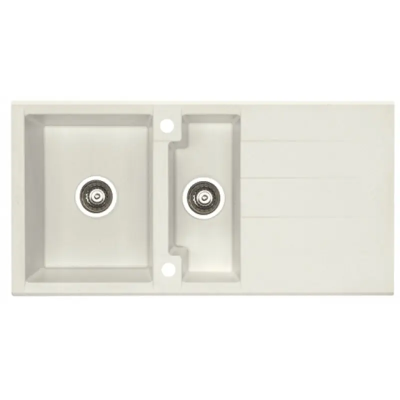 Finale Aktion ALVEUS Cubo 70 Algranitspüle, 980 x 500 mm, cream 1088565