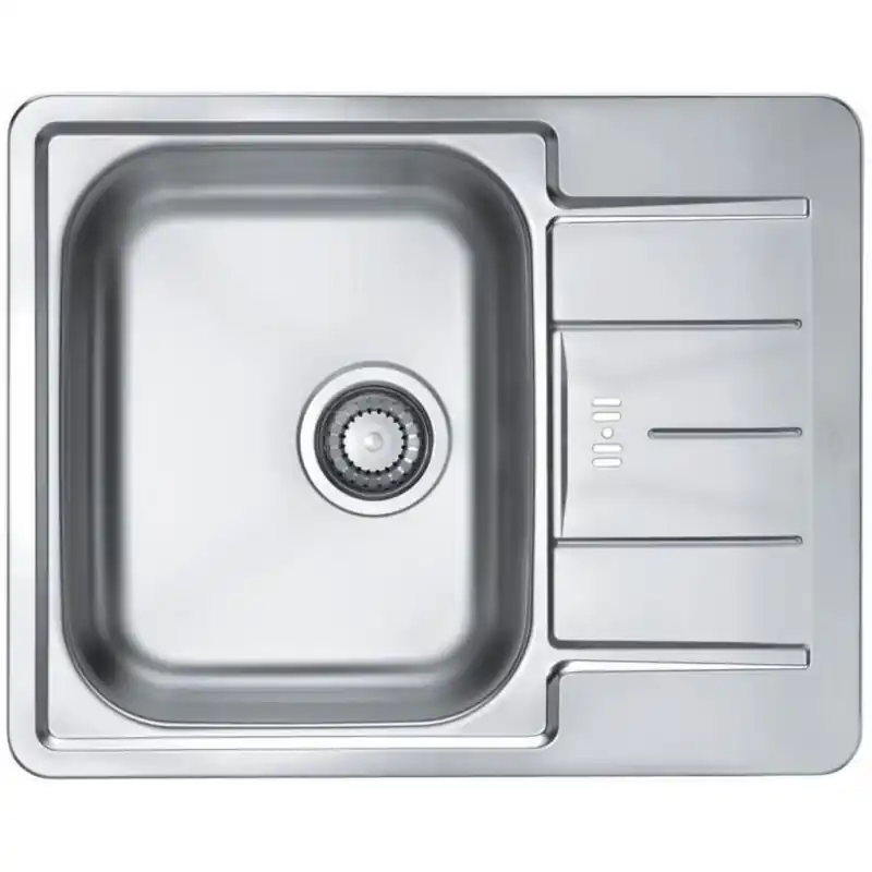 Neuheit ALVEUS LINE 60 Edelstahlspüle, 615 x 500 mm, Natur 1082438