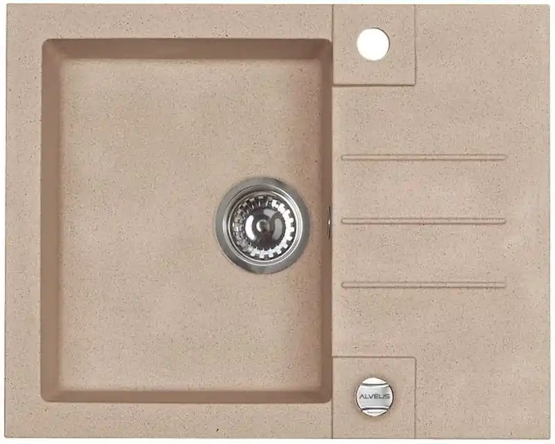 ALVEUS ROCK 30 Granitspüle, 595x475 mm, beige Preisknaller