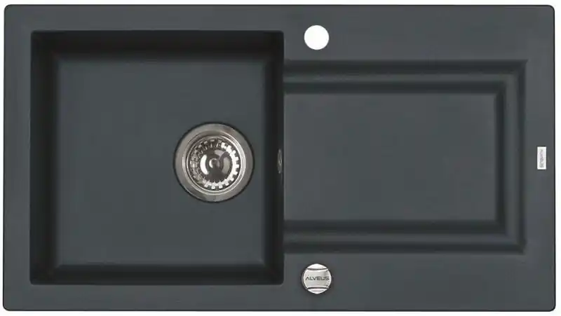ALVEUS FALCON 30 Granitspüle, 780 x 435 mm, schwarz Kracherpreis
