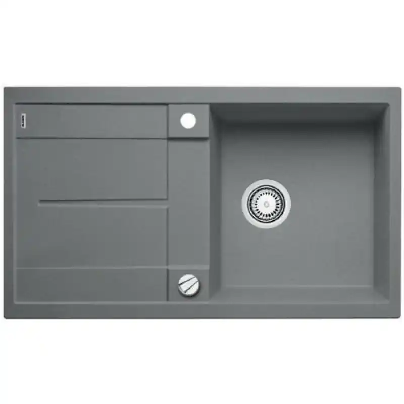 BLANCO METRA 5 S alumetallic Silgranit PuraDur II Einbauspüle 513036 mit exzenter Neu