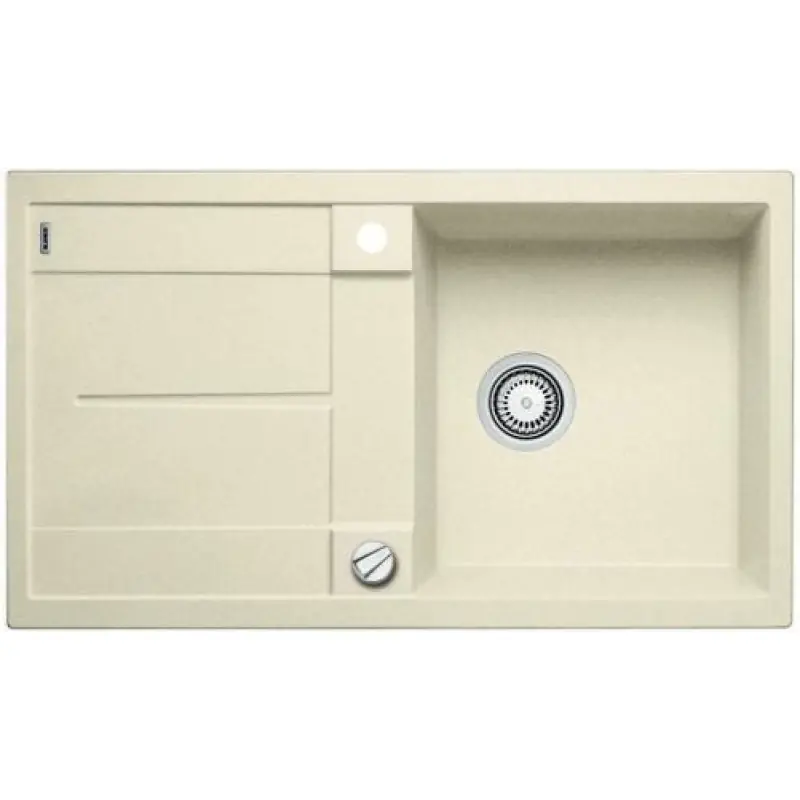 Günstig BLANCO METRA 5 S jasmin Silgranit PuraDur II Einbauspüle 513038 mit exzenter
