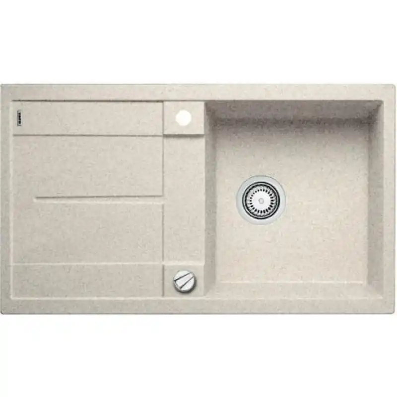 Top-Seller Blanco BLANCOMETRA 5 S sand Silgranit PuraDur II Einbauspüle 513039 mit exzenter