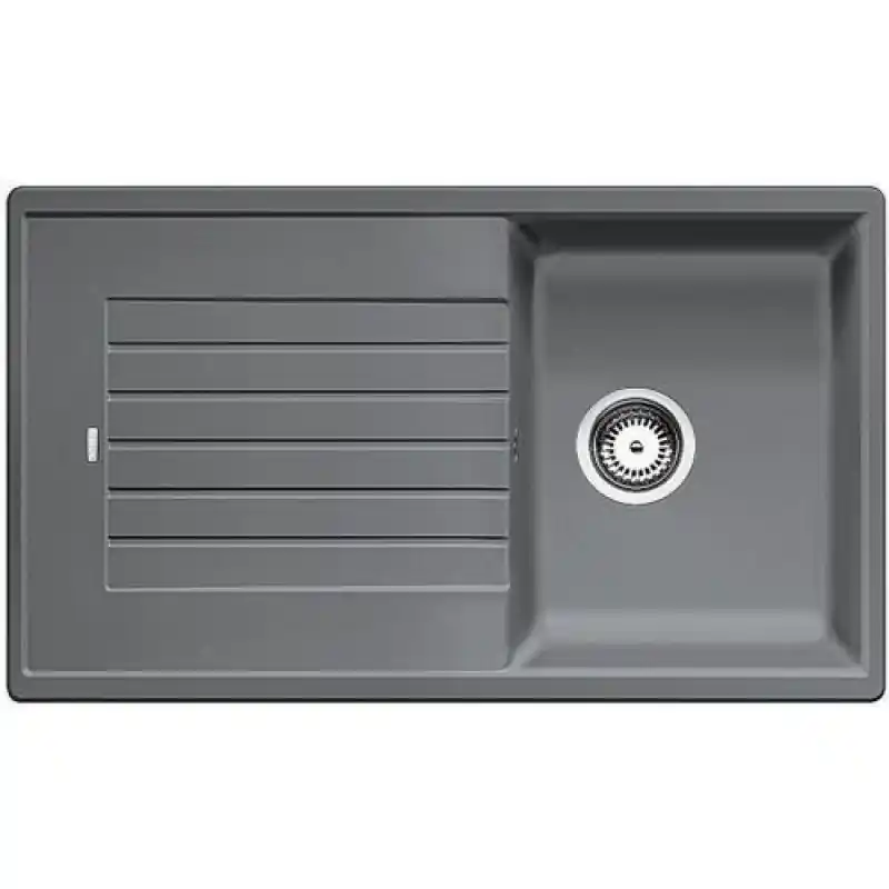 Neuheit BLANCO ZIA 45 SL alumetallic Einbauspüle Silgranit PuraDur II 516739