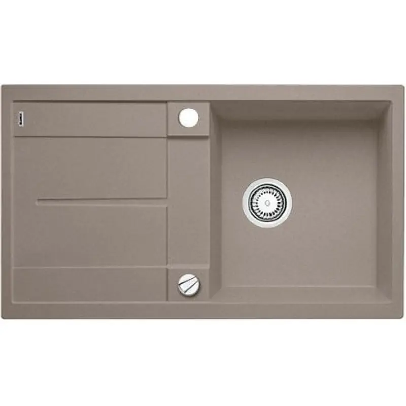 Schnäppchen BLANCO METRA 5 S tartufo Silgranit PuraDur II Einbauspüle 517348 mit exzenter