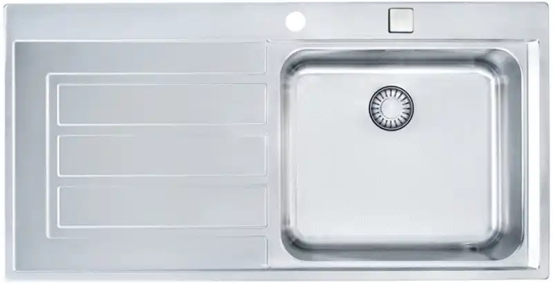 Bestseller Franke EOX 611 1000 x 510 mm Einbauspüle Edelstahl, Becken rechts 101.0151.093