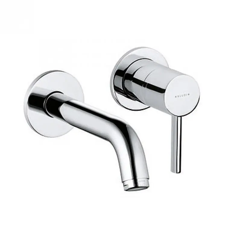 Knallerangebot KLUDI Bozz Unterputz Waschtisch Zweiloch-Wand-Einhandmischer, Chrom, 382440576