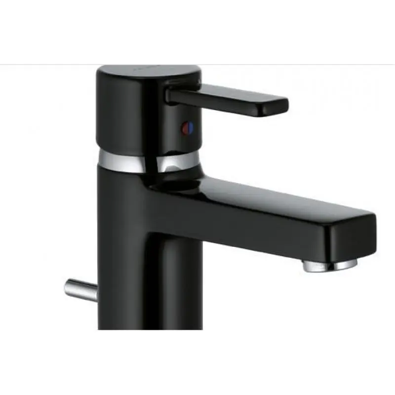 KLUDI Zenta Waschtisch-Einhandmischer DN 10, Chrom/Schwarz 382508675 Heißes Angebot