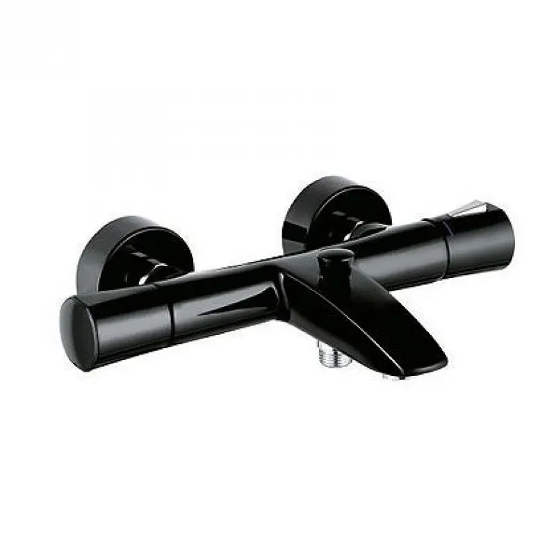KLUDI Zenta Wannenfüll- und Brausearmatur, Chrom/Schwarz 351018638 Must-Have