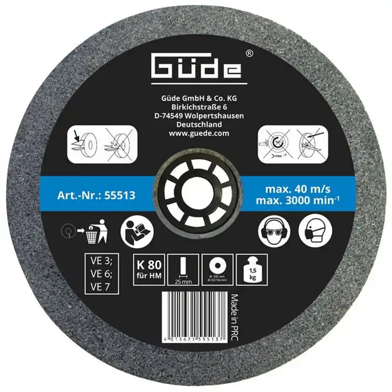 Kracherpreis GÜDE Schleifscheibe K 80200 x 25 x 32 mm 55513